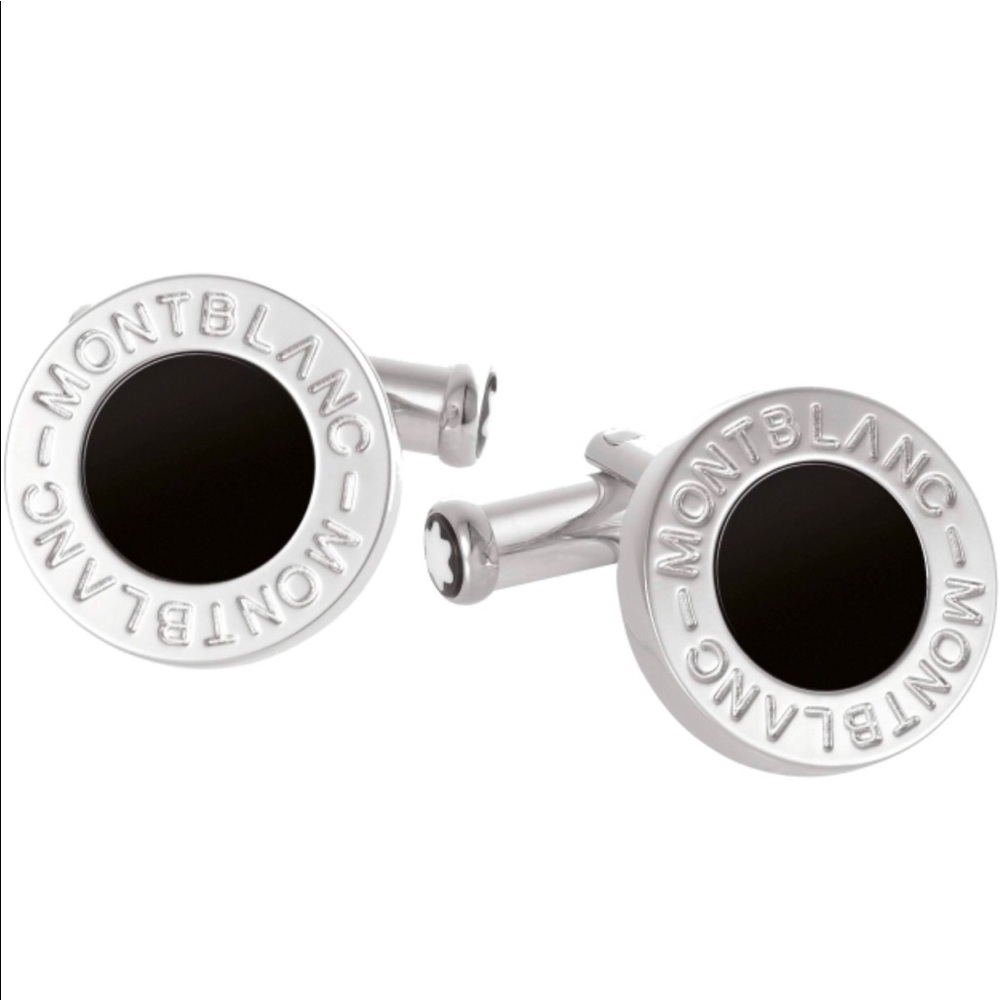 MONTBLANC ICONIC BLACK ONYX CUFFLINKS